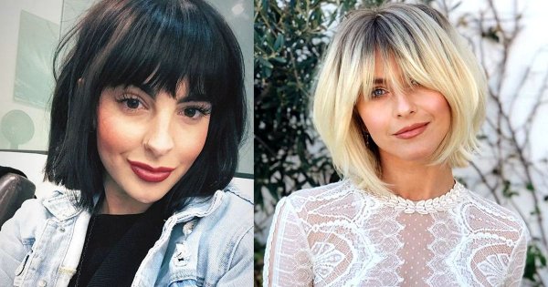 Fryzura bob z grzywką - 20 stylowych cięć, które odmłodzą i wyszczuplą twarz