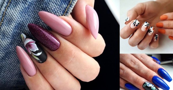 Kwiatowy manicure - 24 śliczne propozycje, które robią ogromne wrażenie