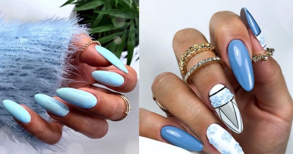 Niebieski manicure - galeria najlepszych propozycji z sieci