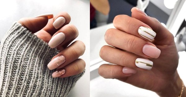 Złoty manicure - 16 najciekawszych stylizacji