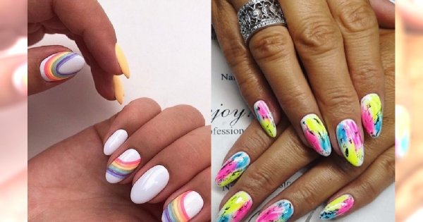 Kolorowy manicure na wiosnę i lato - 20 pomysłów na wyjątkowe paznokcie [GALERIA]