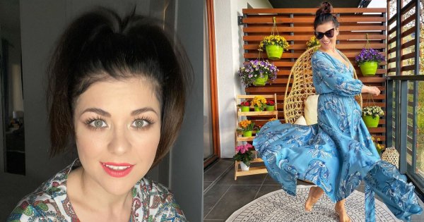 Kasia Cichopek wygina się w samym ręczniku! Ledwo trzyma się na piersiach