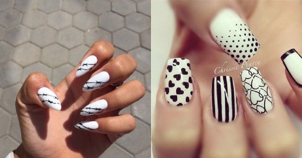 Czarno-biały manicure: 25 pomysłów na gustowne paznokcie [GALERIA]