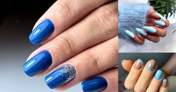 Niebieski manicure - galeria najlepszych pomysłów