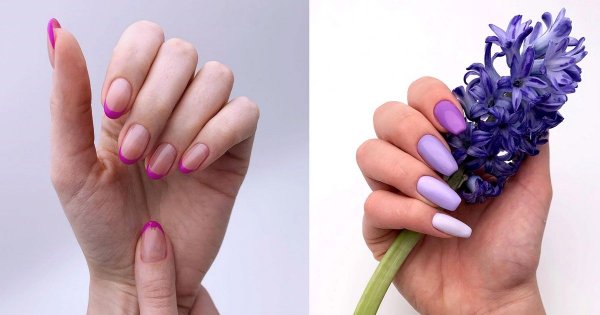 Fioletowy manicure - 20 fantastycznych pomysłów