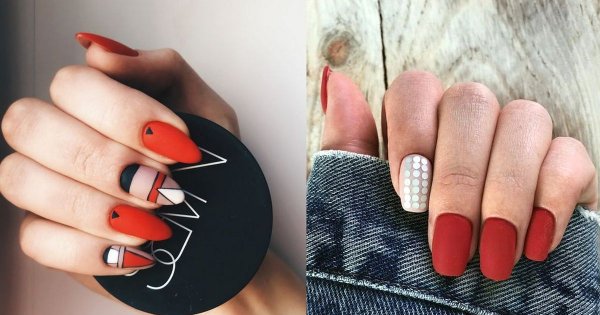 Czerwony manicure - 25 trendów na wiosnę i lato
