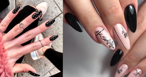 Czarny manicure - 30 eleganckich stylizacji
