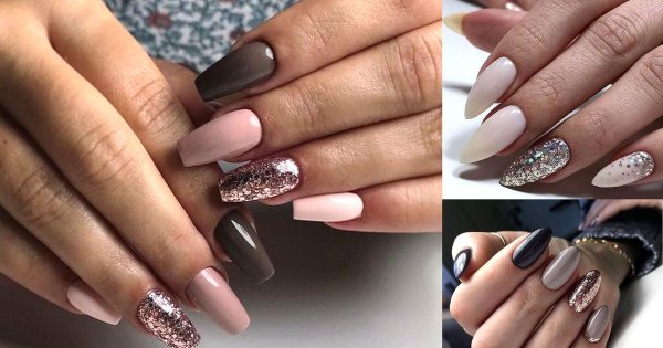 Manicure z dodatkiem brokatu - galeria rewelacyjnych stylizacji