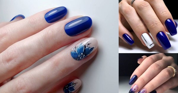 Granatowy manicure - 21 gustownych stylizacji