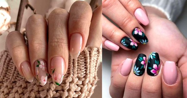 Kwiatowy manicure - galeria najlepszych stylizacji z sieci