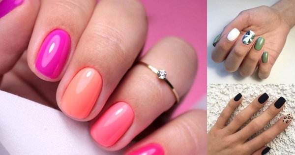 Letni manicure dla krótkich paznokci - 25 najlepszych stylizacji