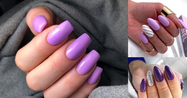 Fioletowy manicure - galeria najpiękniejszych inspiracji z sieci