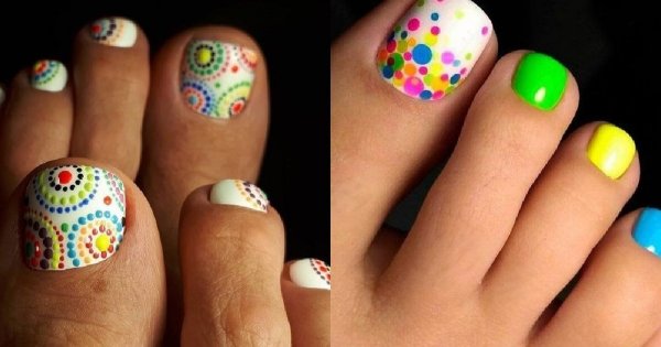 Letni pedicure - 22 pomysły na letnie paznokcie u stóp [GALERIA 2020]