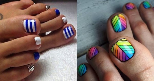Pedicure na lato - 24 pomysły na stylowe paznokcie [GALERIA]