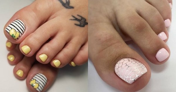 Pedicure nie tylko na lato -  20 uniwersalnych zdobień [GALERIA 2020]