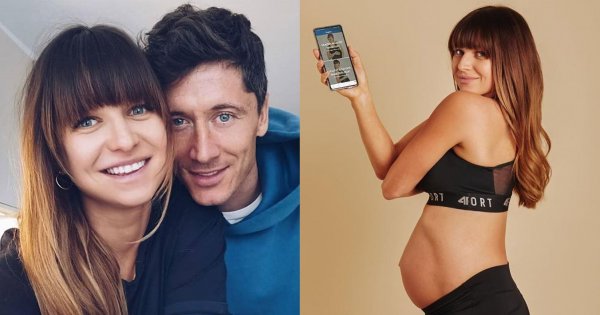 Anna Lewandowska wypięta w bikini łapie się za piersi! Czy już urodziła?