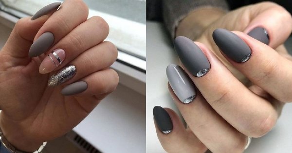 Szary manicure - 23 pomysły na szare paznokcie [GALERIA 2020]
