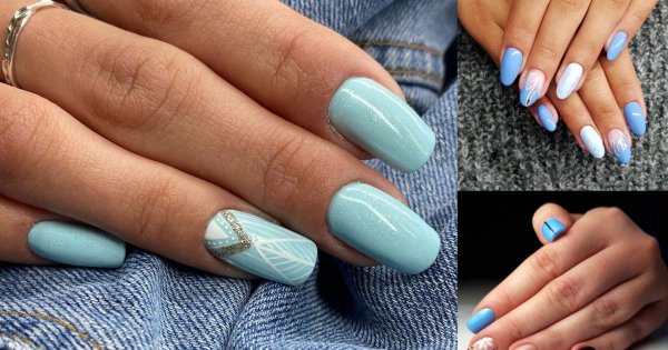 20 najlepszych pomysłów na niebieski manicure - galeria pięknych stylizacji
