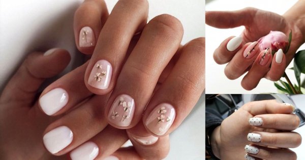 Biały manicure - 20 ultrapięknych i gustownych zdobień