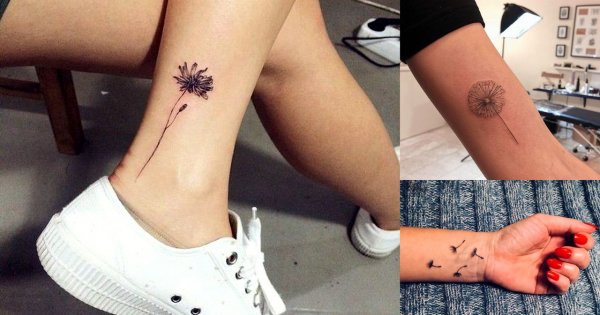 15 uroczych pomysłów na tatuaż z dmuchawcem w roli głównej! [GALERIA]