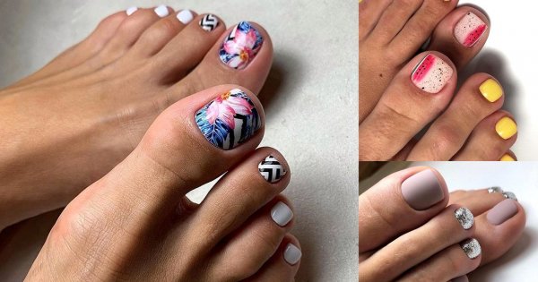 Modny pedicure - 30 stylowych propozycji na lato i nie tylko