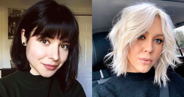 Fryzura bob z grzywką - 21 modnych cięć, które odmłodzą twarz