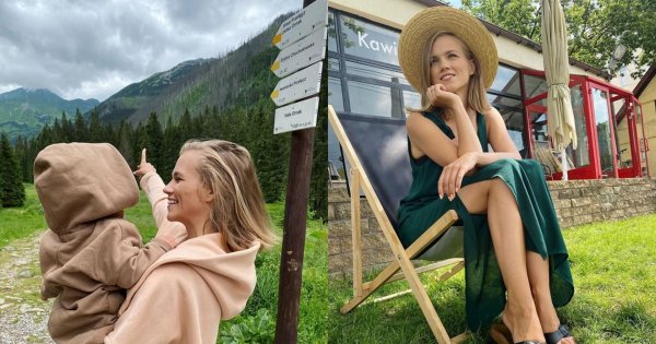 Agnieszka Kaczorowska w takiej samej sukience jak jej córeczka: "Przecudnie" - piszą fani. Zdradziła też swój myk na podróżowanie z dzieckiem