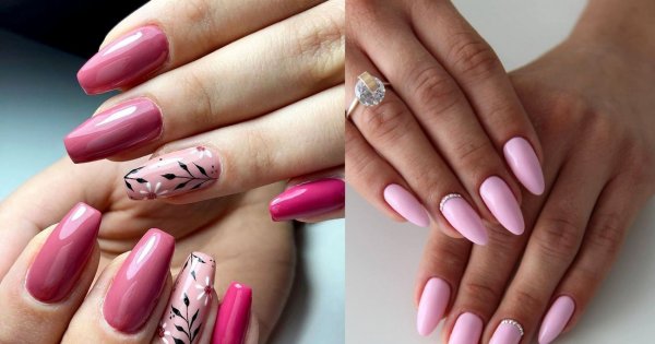 Różowy manicure w modnych odsłonach - galeria rewelacyjnych stylizacji