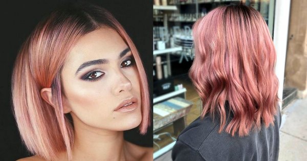 Rose gold - rewelacyjna koloryzacja włosów na lato 2020