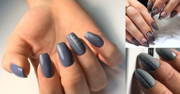 20 pomysłów na szary manicure w stylowych odsłonach [GALERIA]