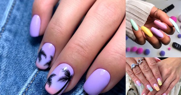 Pastelowy manicure - 22 letnie stylizacje paznokci