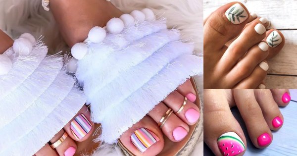 Pedicure na lato - 21 stylowych pomysłów