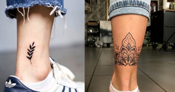 Tatuaże w okolicy kostki - 25 fantastycznych dziewczęcych wzorów