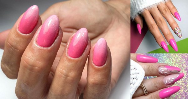 Różowy manicure hybrydowy - urocze i mega kobiece zdobienia