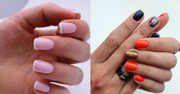 Letni manicure dla krótkich paznokci - 18 najlepszych stylizacji