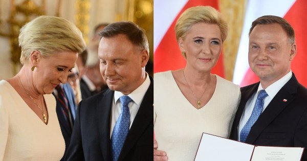 Agata Kornhasuer-Duda znów cała w bieli. Ten fason nie jest odpowiedni dla każdego