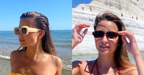 Julia Wieniawa w żółtym bikini. Znamy cenę! Drugie z paseczków więcej odkrywa niż zakrywa
