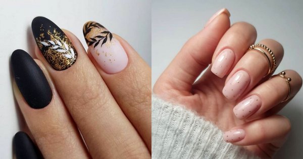Złoty manicure - galeria stylowych inspiracji 2020