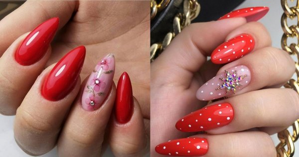Czerwony manicure - 18 niezawodnych, ultrakobiecych zdobień