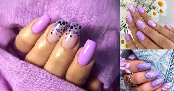 Fioletowy manicure HITEM lata 2020 - galeria najciekawszych inspiracji