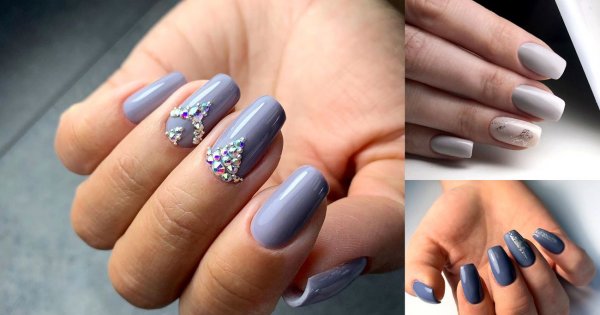 Ponadczasowy szary manicure - 21 pomysłowych stylizacji