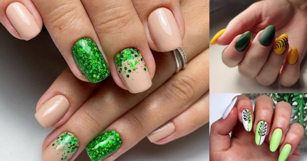 Zielony manicure - ponad 30 stylowych i ciekawych propozycji