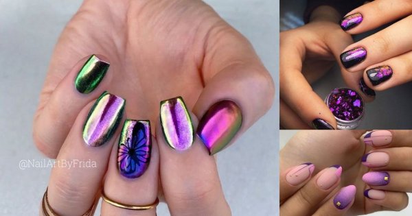 Fioletowy manicure na jesień 2020 - galeria najciekawszych inspiracji
