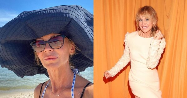 52-letnia Beata Ścibakówna pozuje w bikini na tle morza. Co za figura!