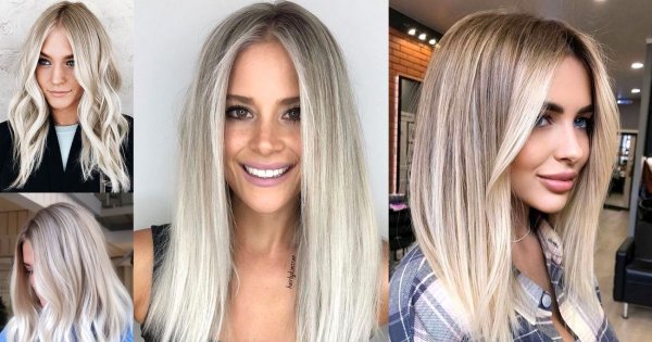 Popielaty blond - modna koloryzacja włosów na jesień 2020