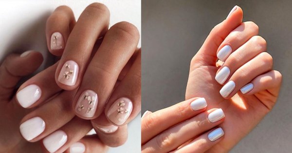 Biały manicure - 21 przepięknych i gustownych zdobień