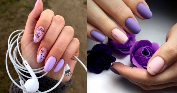 Fioletowy manicure na jesień - kilkanaście najciekawszych inspiracji