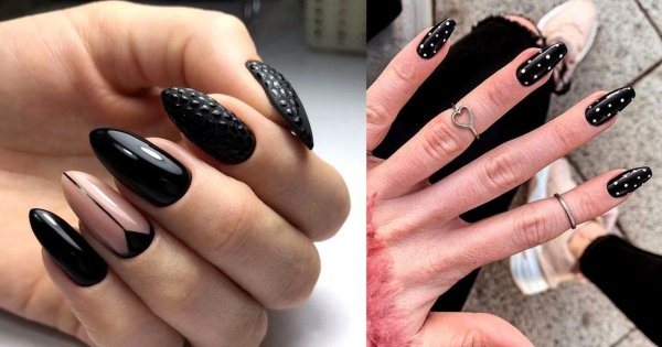 21 przepięknych pomysłów na czarny manicure! [galeria]