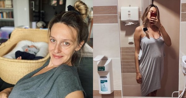 Ola Żebrowska na odważnym zdjęciu: "Bez napiny, gluten w dłoni, pierś mleczna w użyciu. Nie uprawiasz Instabrokatu" - podsumowały fanki
