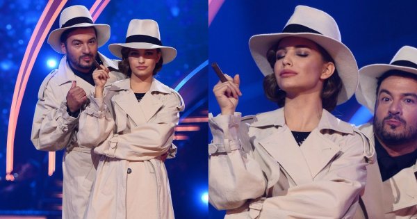Taniec z Gwiazdami: Julia Wieniawa wyszła w trenczu, ale później go zrzuciła! Było gorąco!